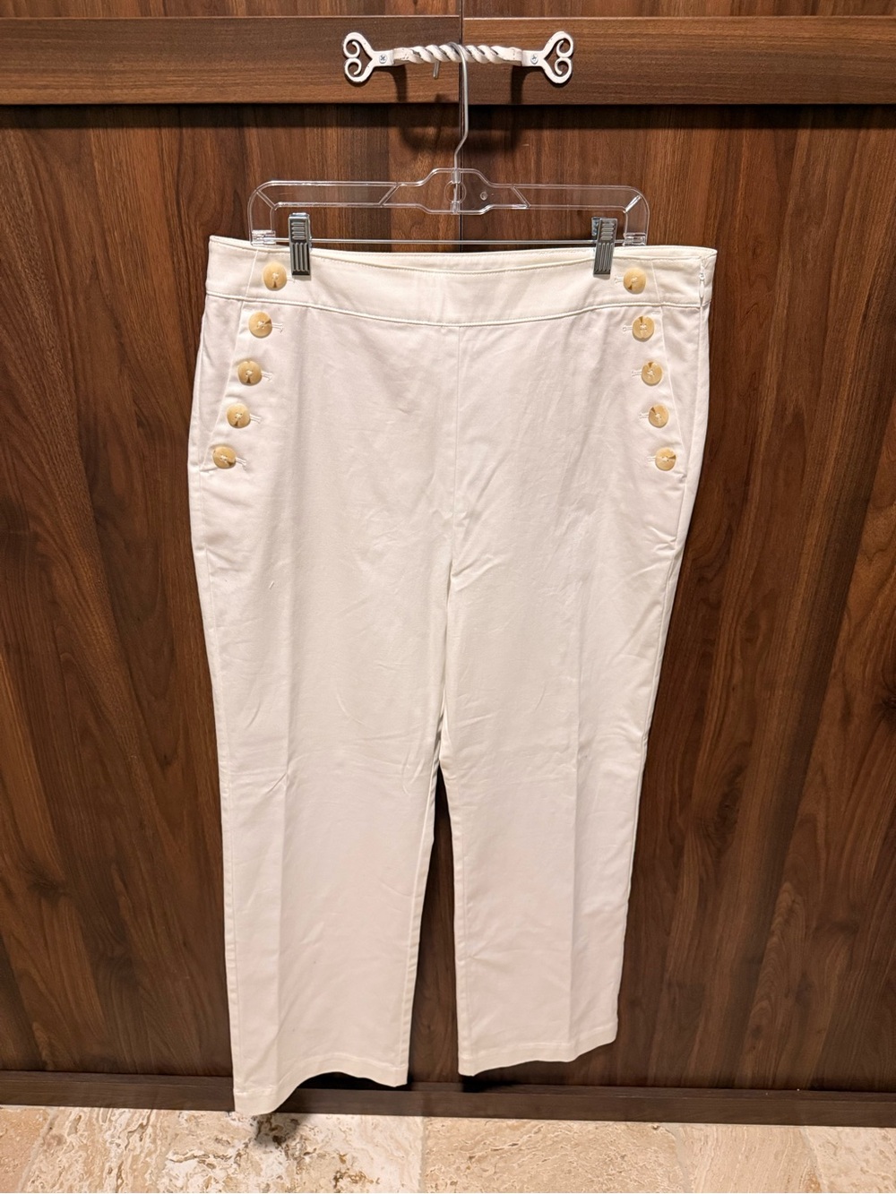 Ann Taylor Factory Cream Trousers, Size 14